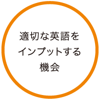 適切な英語をインプットする機会