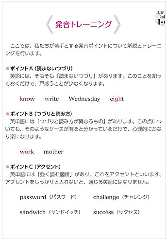 クイック発音トレーニングのイメージ